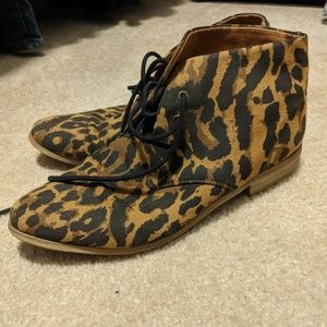 Forever 21 Cheetah Print Booties